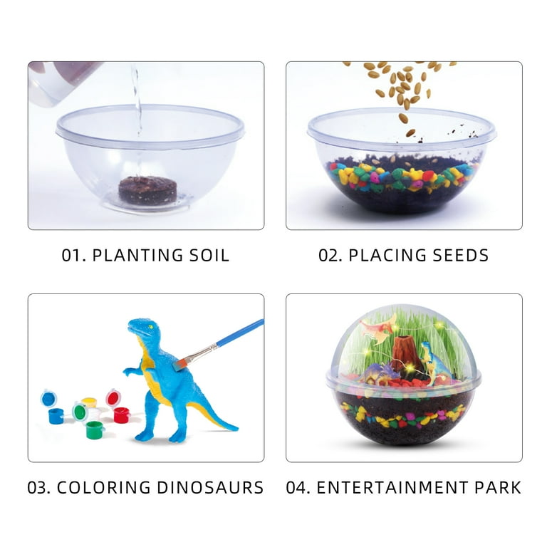Terrarium Kit Dino World For Kids