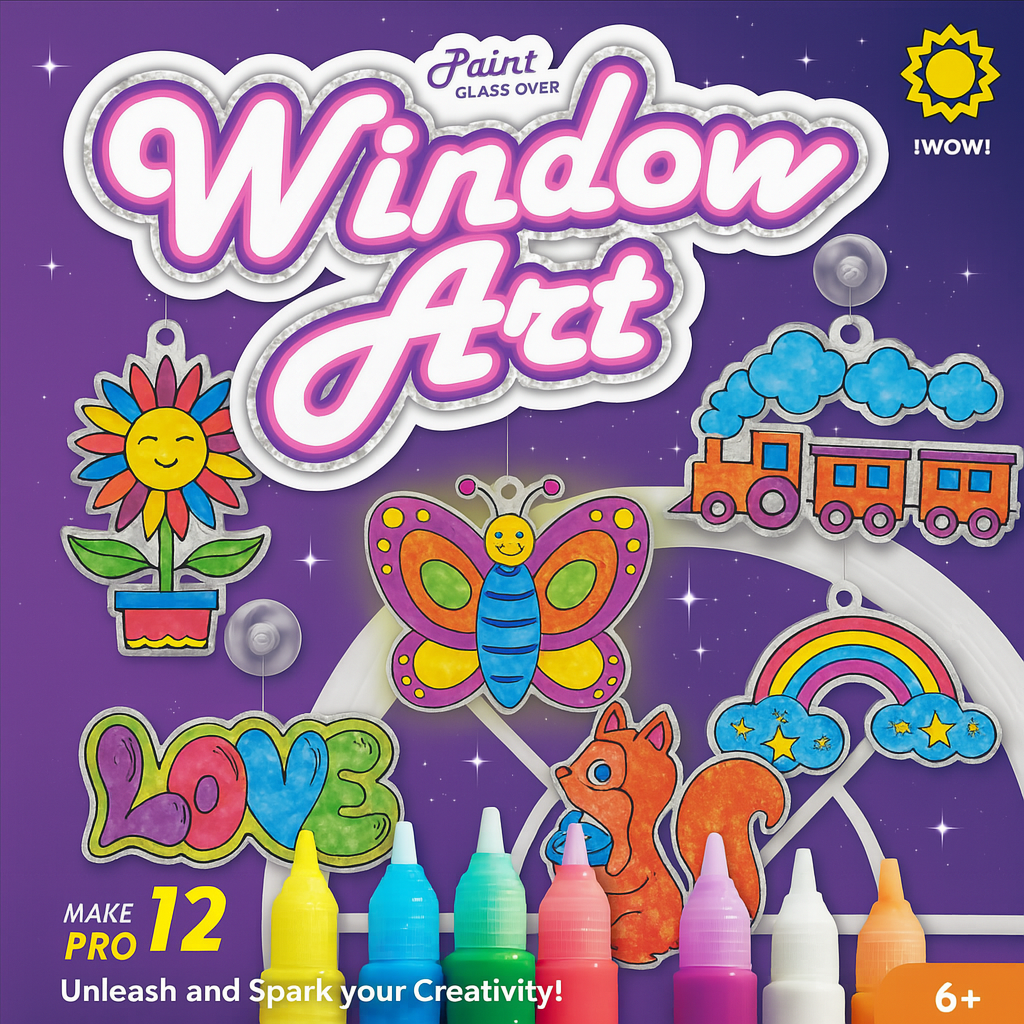 Paint Your Own Window Art Diy For Kids