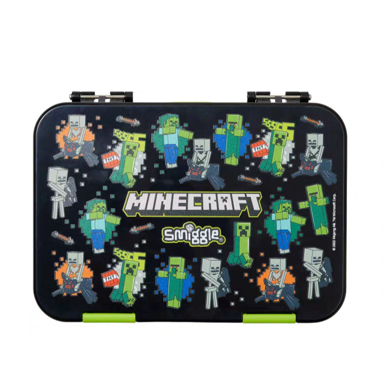Smiggle Minecraft Design Set Of 3pcs Bottle Lunch Box Backpack 42cm