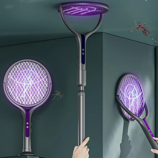 Electric Fly Swatter | 2800V Electric Fly Catcher Racket,USB