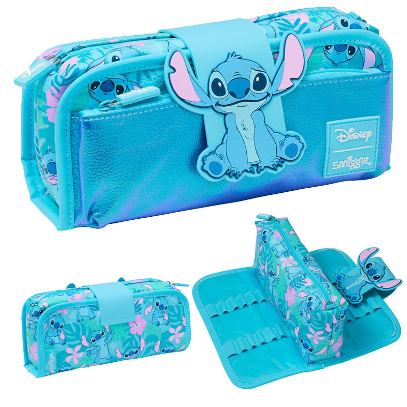 Smiggle Stitch Design Set Of 3pcs Bottle Lunch Box Backpack 42cm