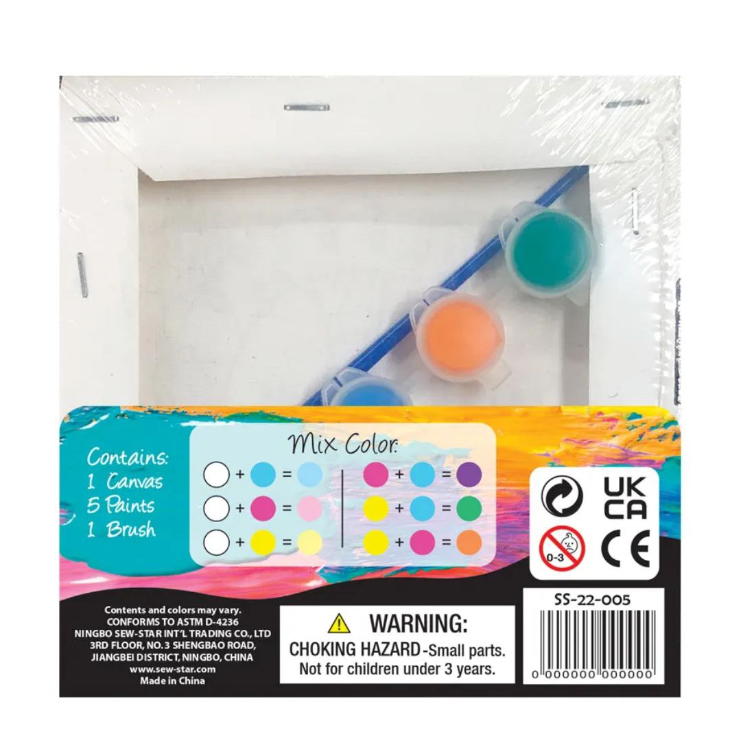 DIY Glitter Canvas Painting Kit For Kids Lion/Lama Design