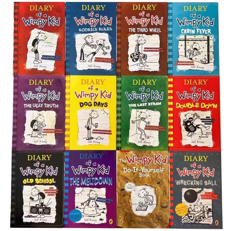 Diary Of A Wimpy Kid Box 1-24 Books By Jeff Kinney