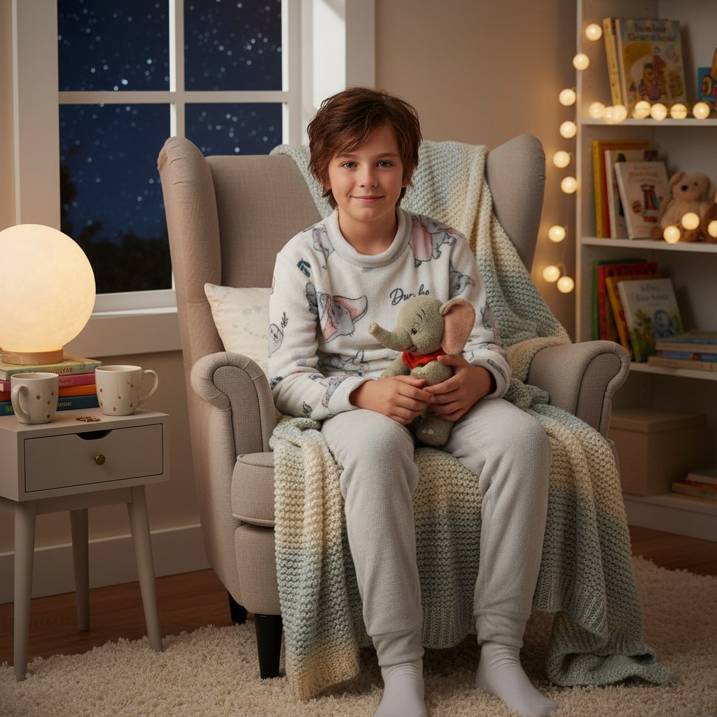 Warm Soft Pijama For Boys And Girls Elephant Design Size 12-14y