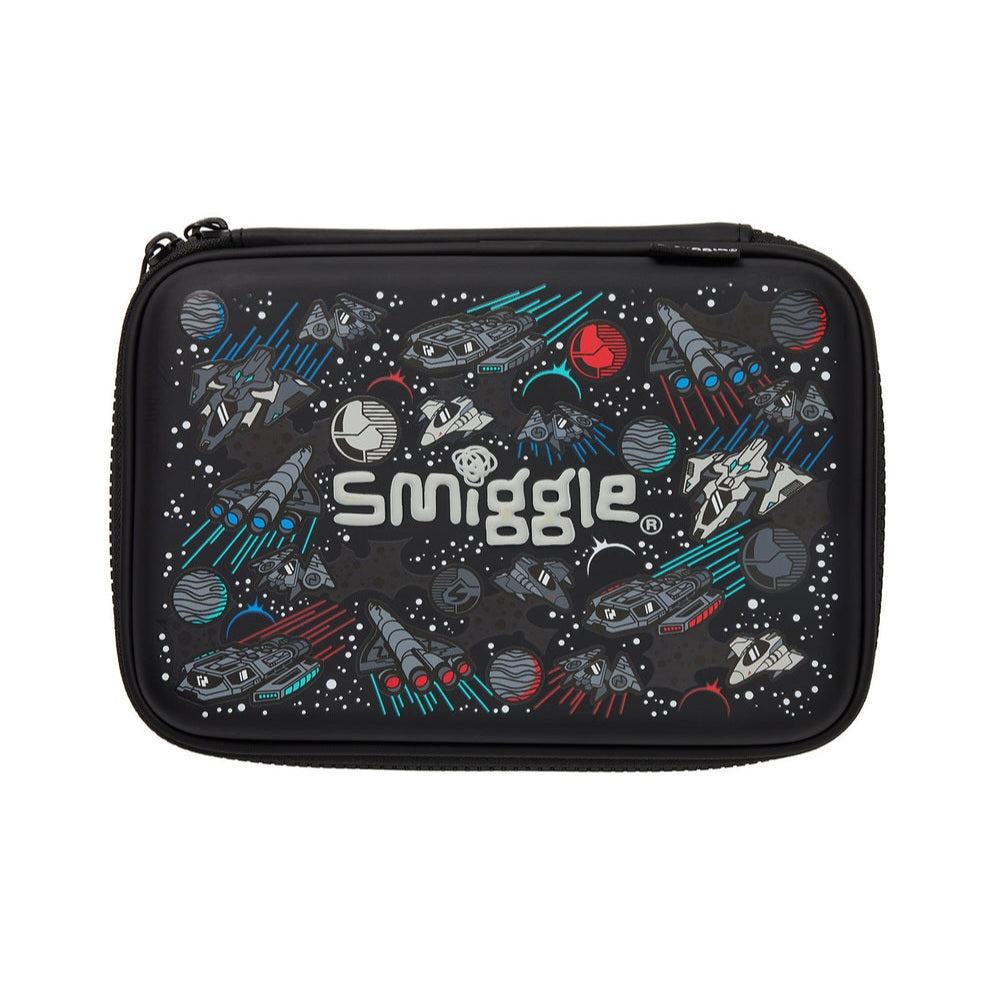 Smiggle Pencil Case | Hardtop | Black Space | Astronaut