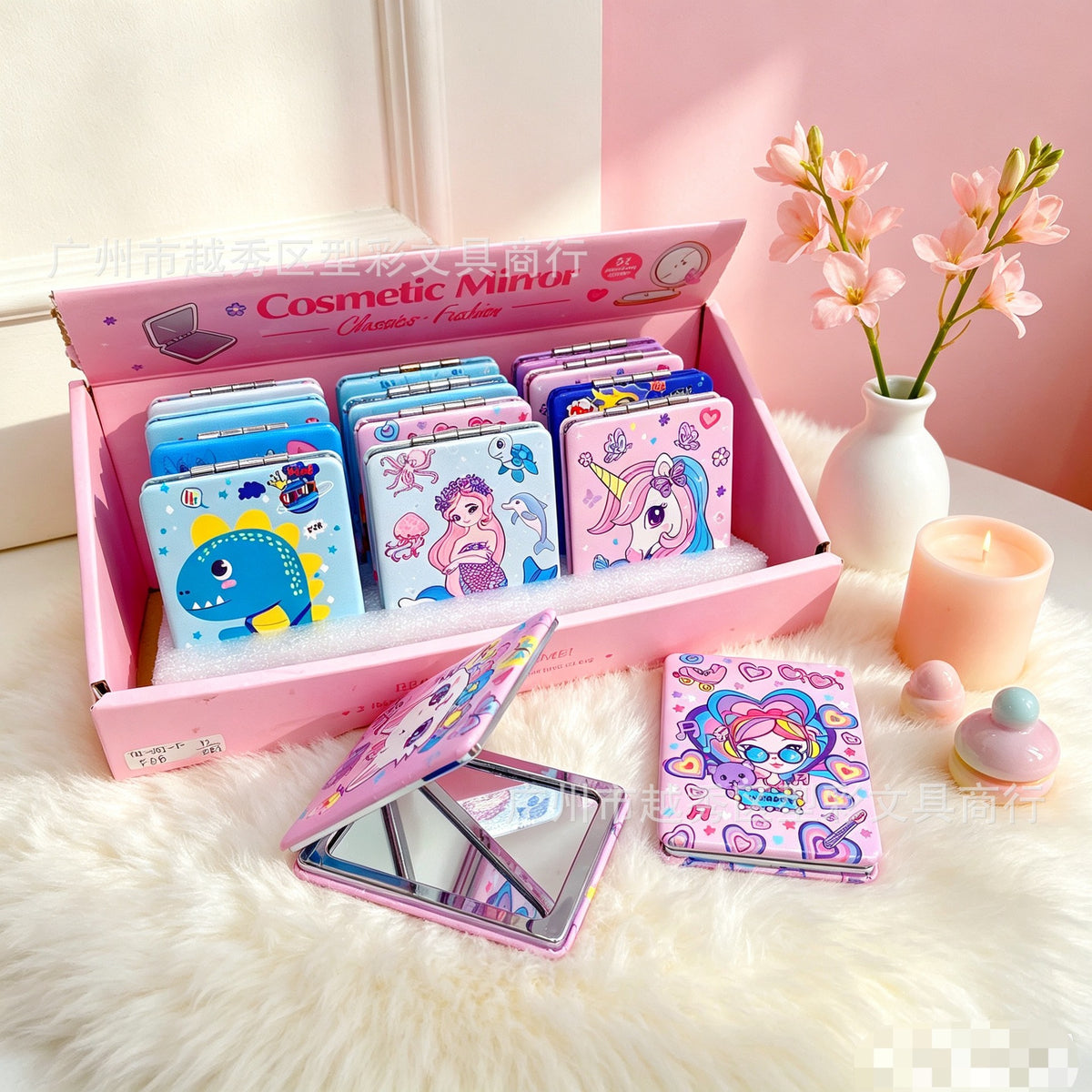 Kids Pocket Compact Mirror โ 8 Cute Designs | Size 8.5ร6cm