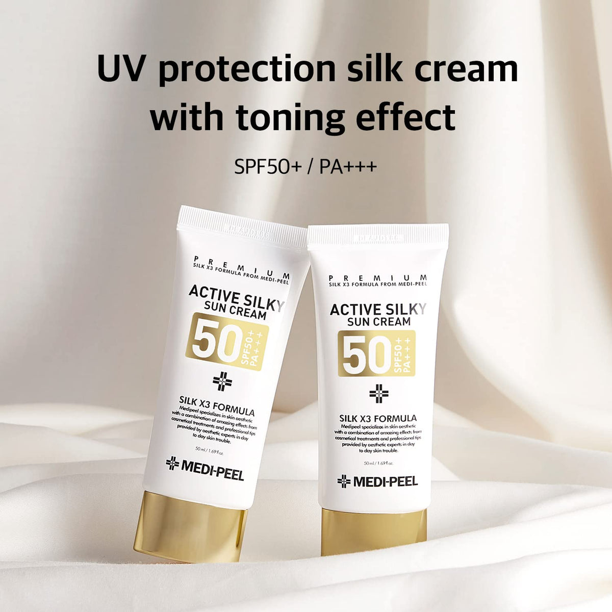 MEDI-PEEL Premium Active Silky Sun Cream 50SPF and PA+ 50ml