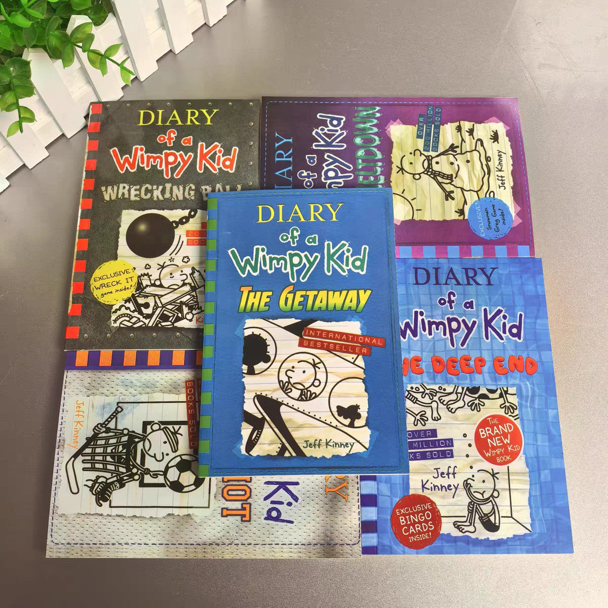 Diary Of A Wimpy Kid The Getaway 5 Books By Jeff Kinney 12-16