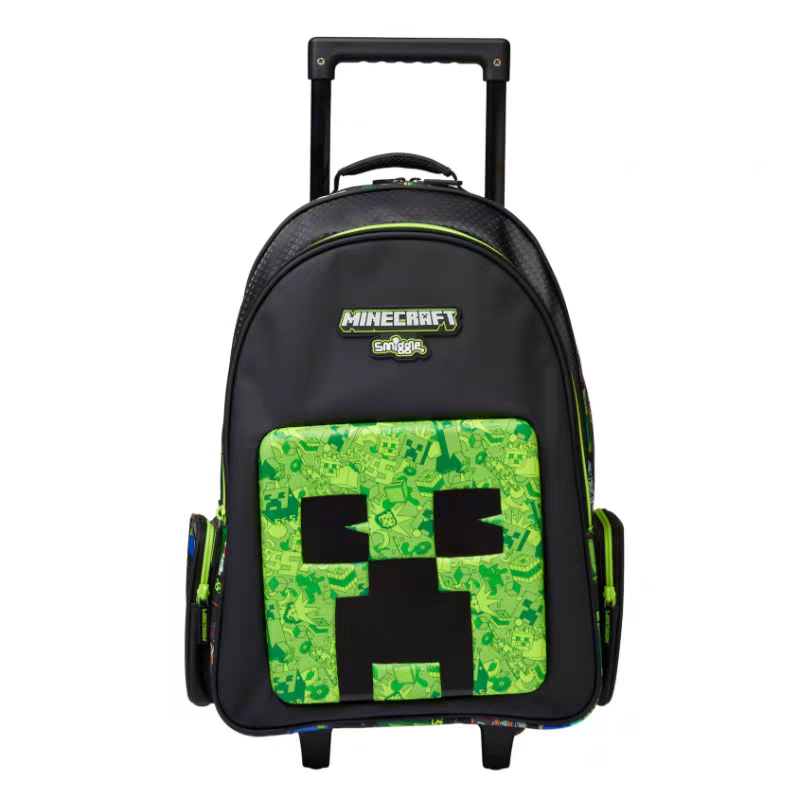 Smiggle Minecraft Design Set Of 3pcs Bottle Lunch Box Backpack 42cm