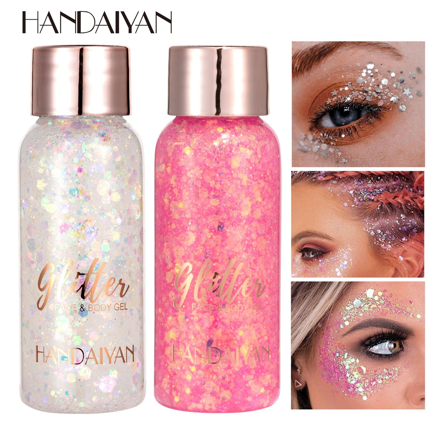 Glitter Makeup HANDAIYAN Gel Face And Body Multi-purpose