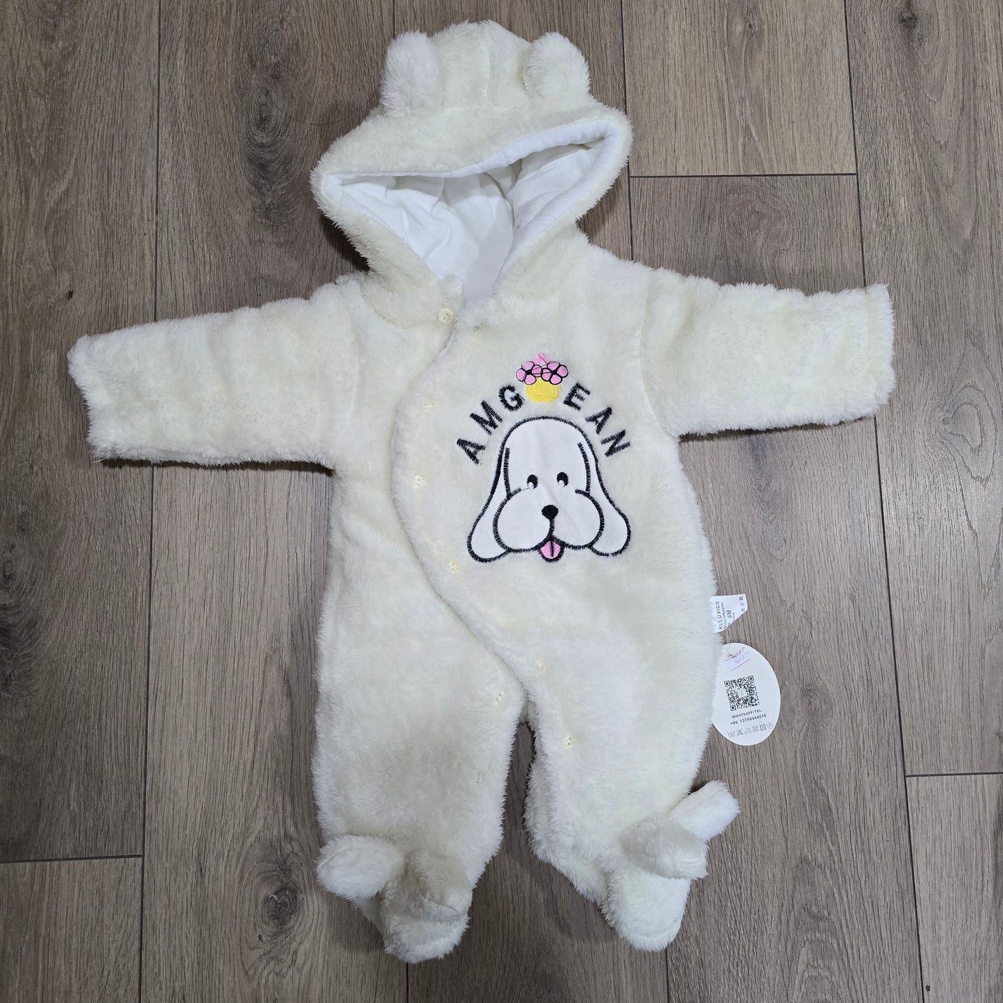 Very Warm Wear Grey & White Size 0-18m