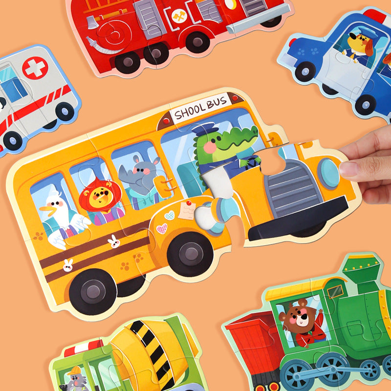 Level Up! 6-in-1 Progressive Puzzle Set for Kids 3+ – Multiple Designs
