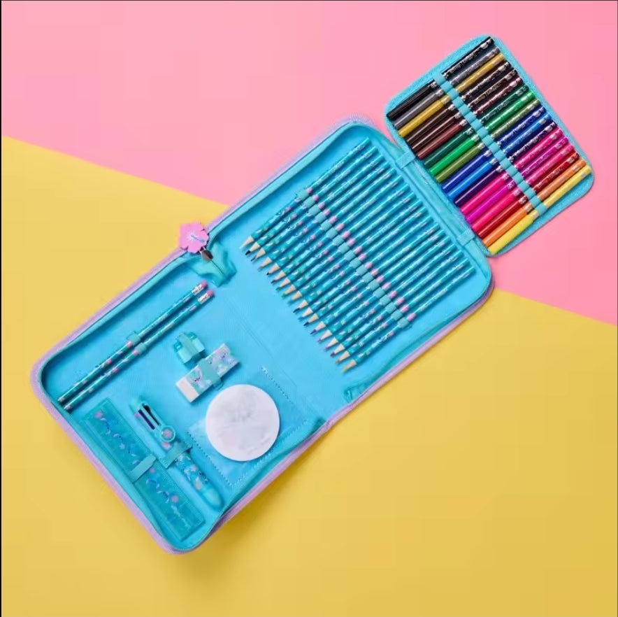 Smiggle Stationery Kit Zip It Pencil Case Stitch Design9