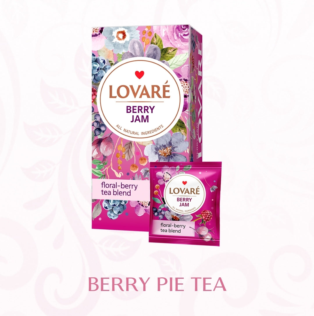 Lovare Tea in Sachets Made in Ukraine Many Flavors 24pcs Tea Box