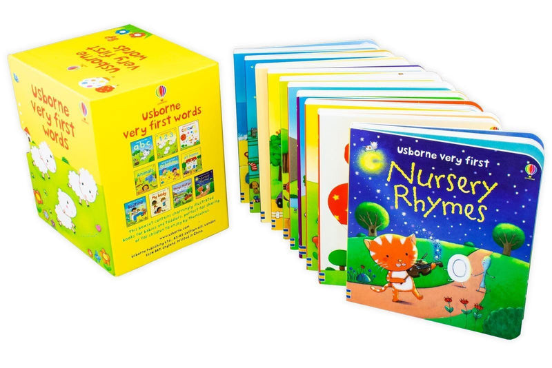 10 Books/Set USborne Very First Words Board Book Educational Toys for Children English Books