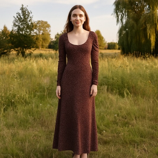 Long Dress For Women Dots Design Brand:Vila Size S-M