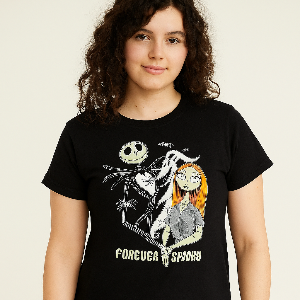 Tshirt For Women Disney Forever Spooky Size M