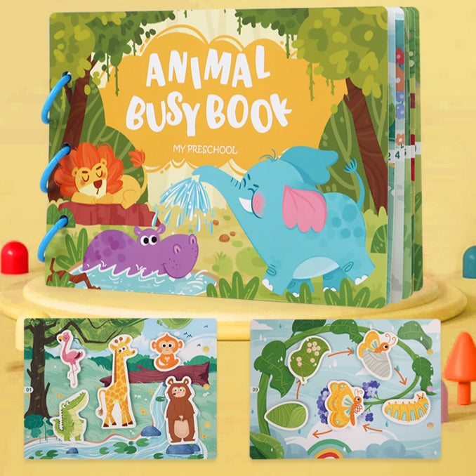 Preschool Busy Book Game Educational Diy Montessori Book