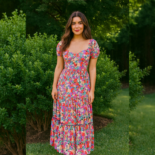 Long Floral Dress For Women Brand:Only Size M