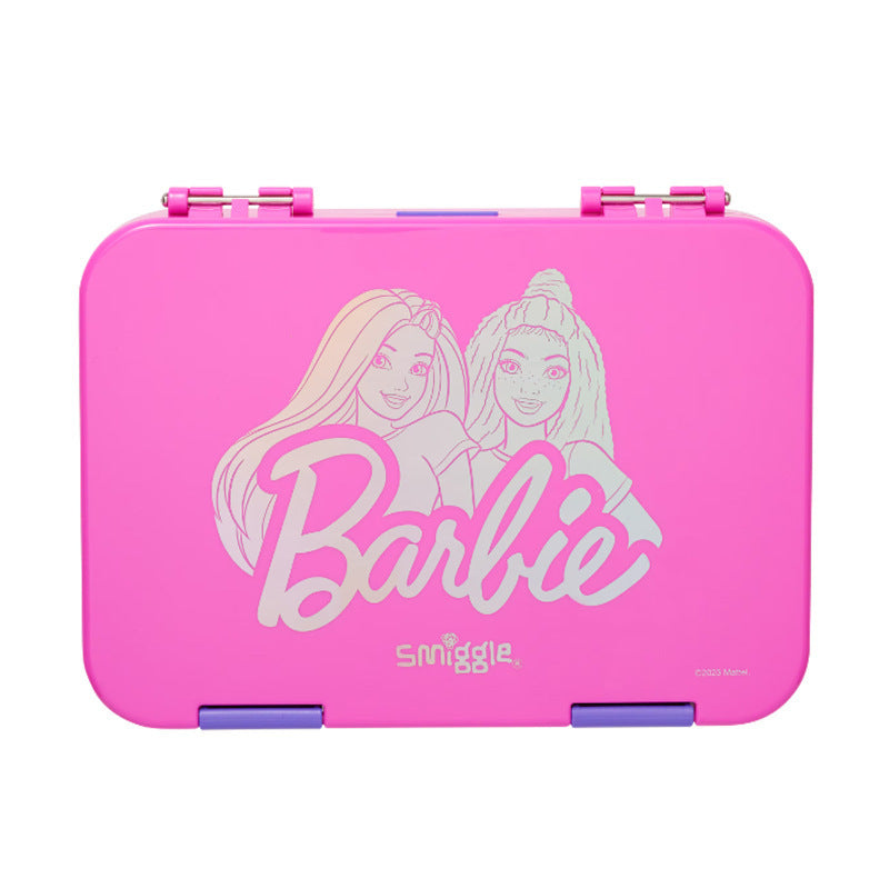 Smiggle Barbie Design 5Pcs Set Backpack 38cm Lunch Box Lunch Bag Case Bottle