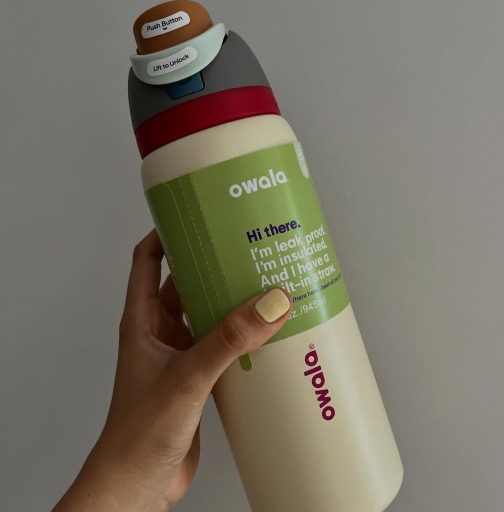 Owala Bottle Stainless Steel FreeSip Leak-proof | Beige Butter | 710-950ml