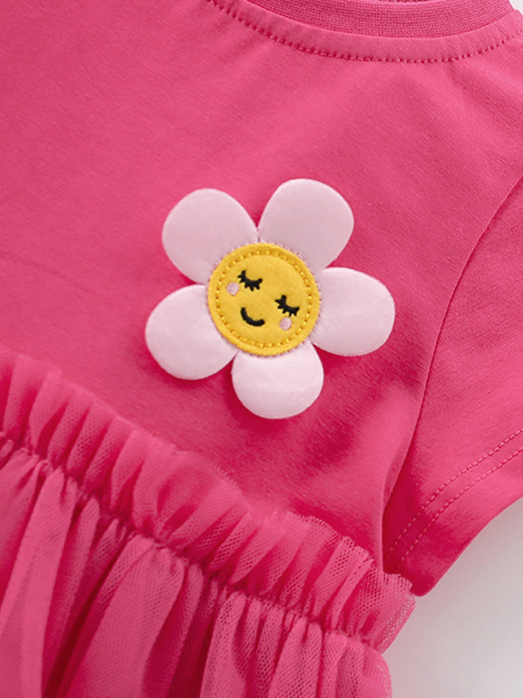 Girls Dress Pink - Soft Summer Wear(4-12y)