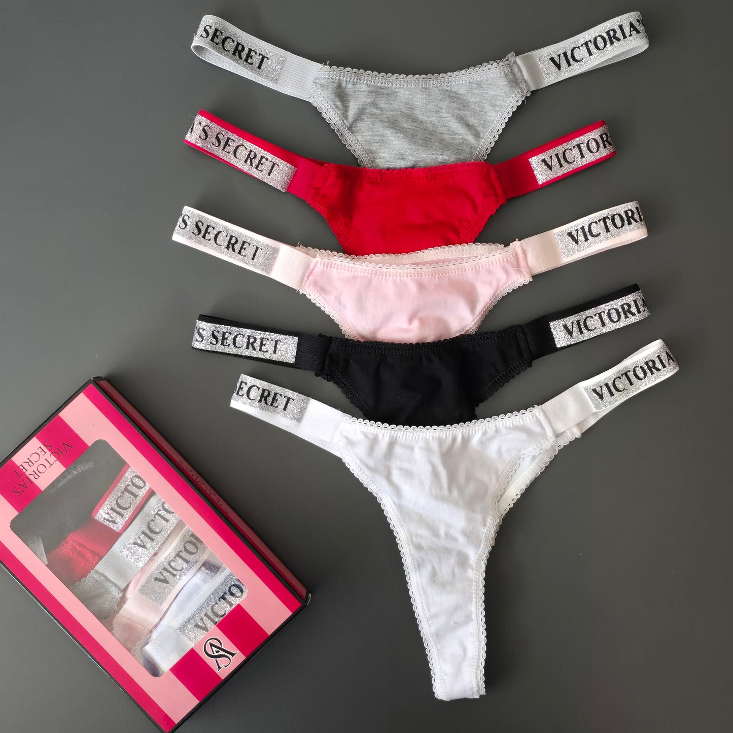 Women Panties Shine Design 5pcs Size XS-L