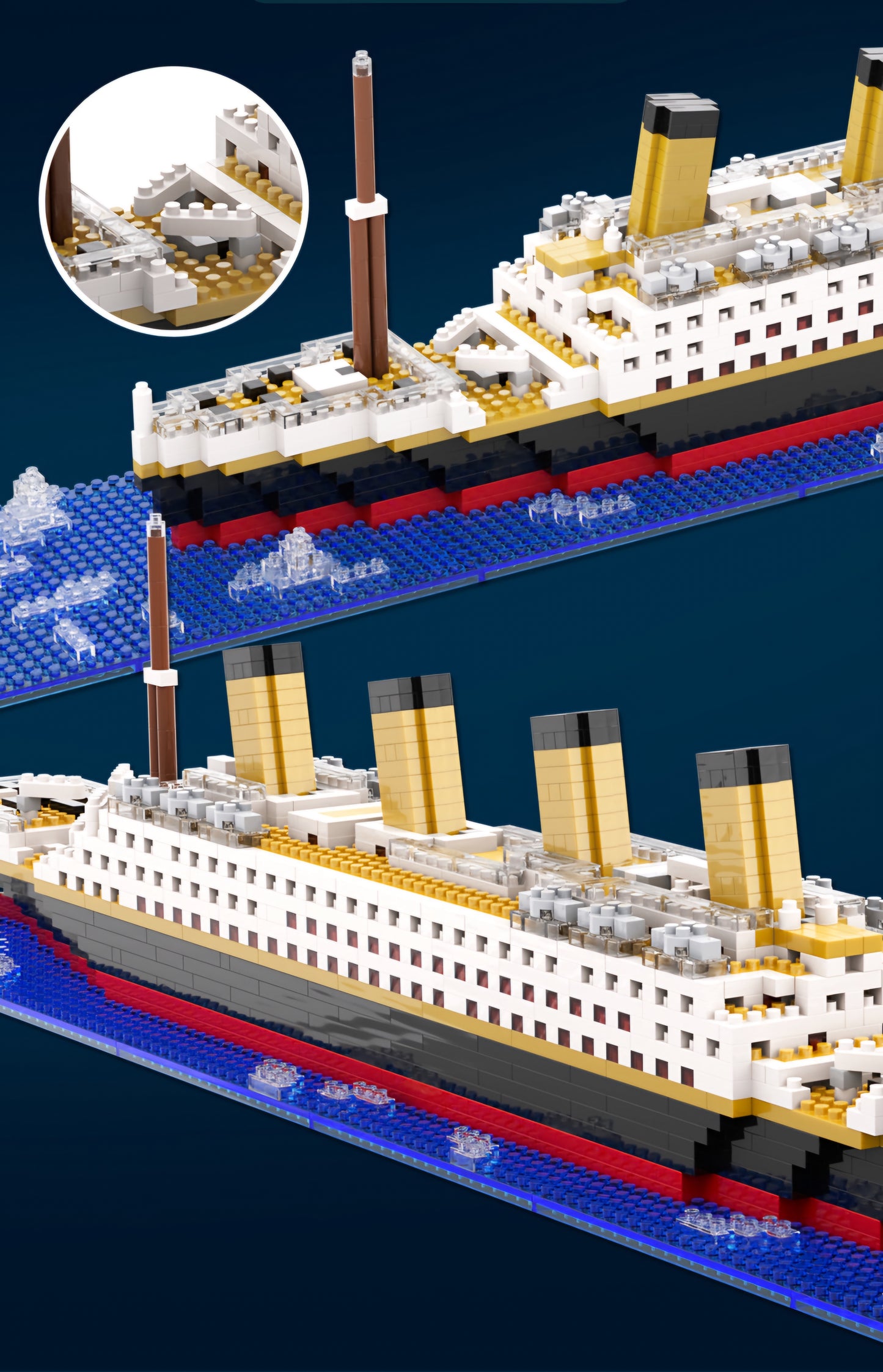 Titanic Building Blocks Set - 1878pcs Micro Kit, Educational Toy Gift for Boys
