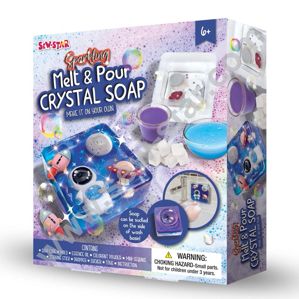Sparkling Melt&Pour Crystal Soap Diy For Kids