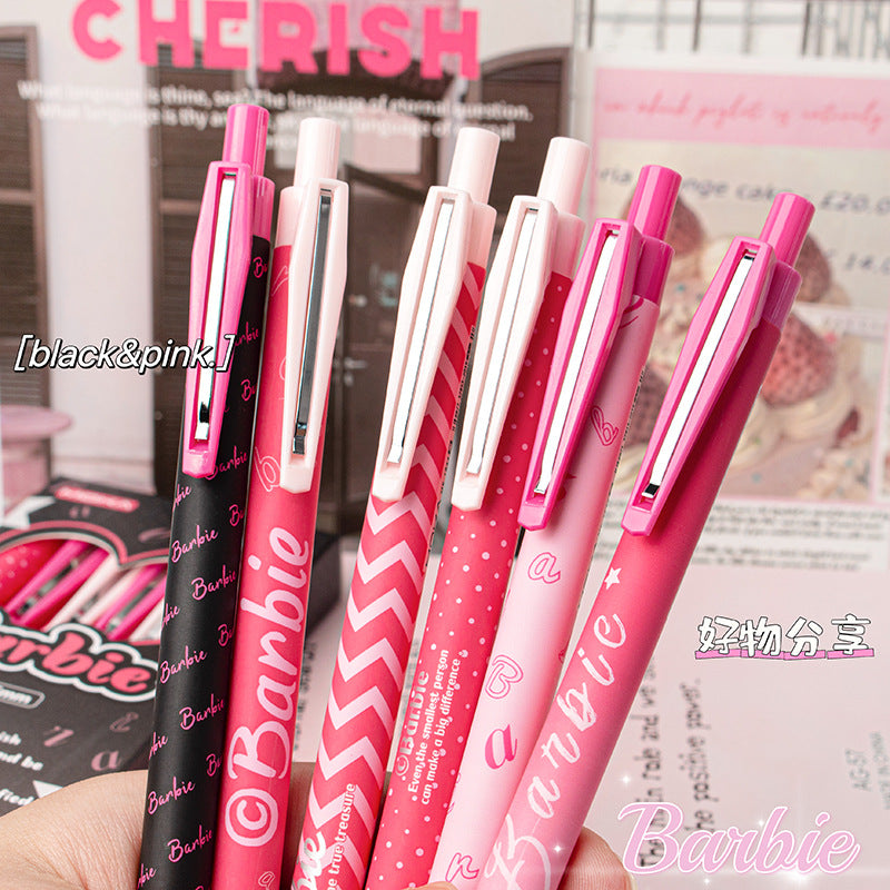 Barbie pen Black Head Pack Of 6 Pcs