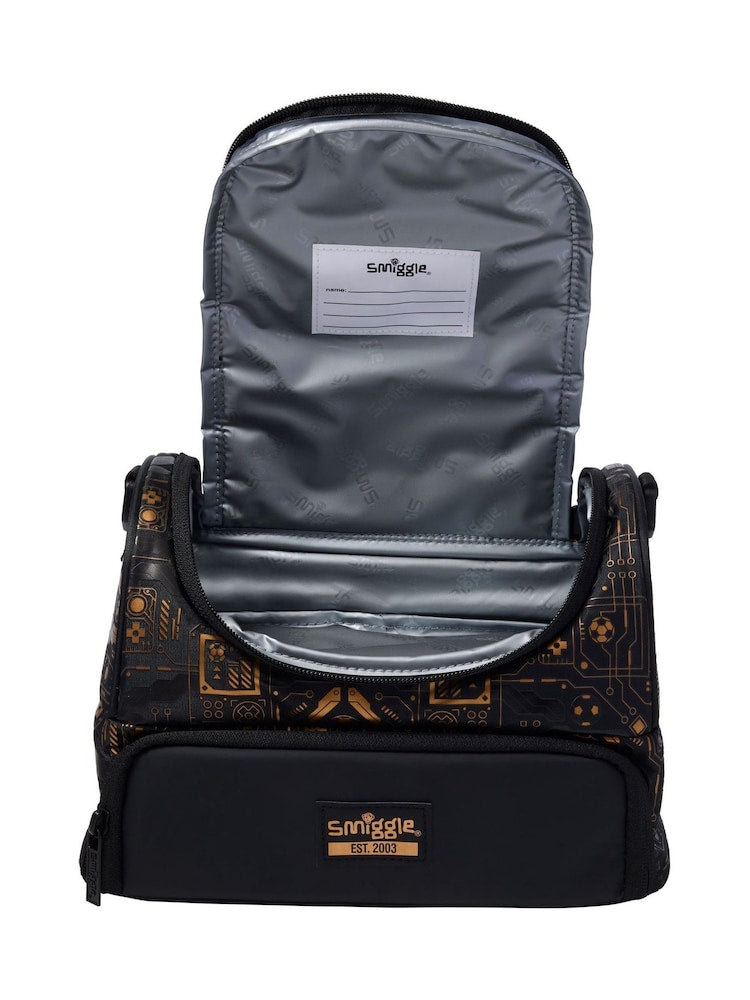 Smiggle Lunch bag | Shoulder Straps | Gold Football | 24.5×18×15.5cm