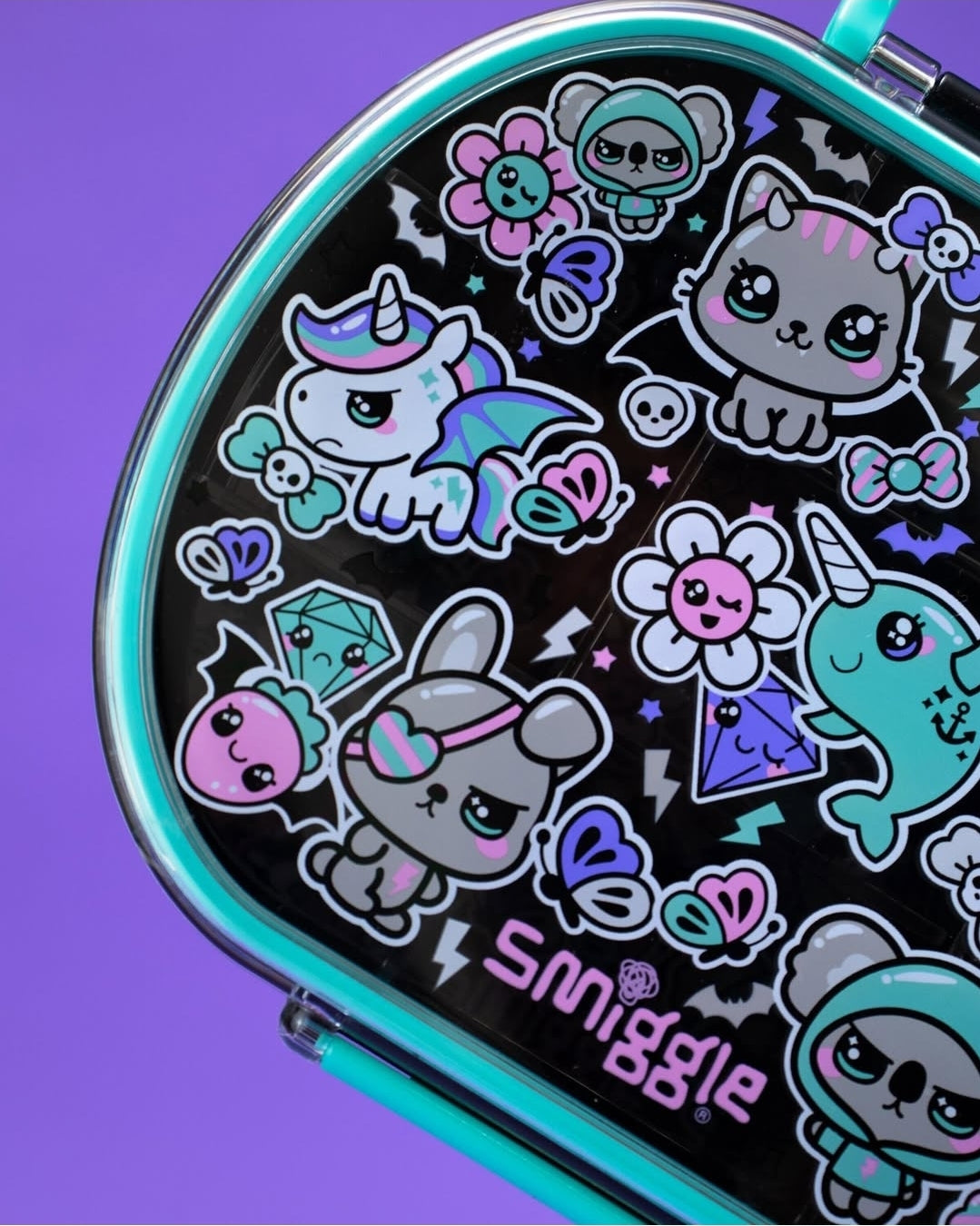 Smiggle Lunch Box - Star Flower | 22×18×6cm