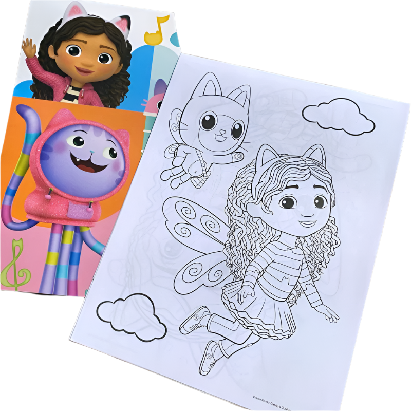 Coloring Book A4 Gabby's Dollhouse