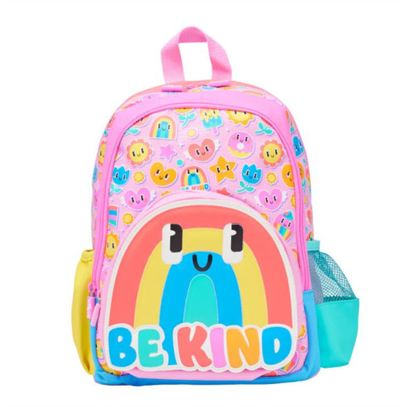 Smiggle Rainbow Design Set Backpack 38cm Lunch box Bottle