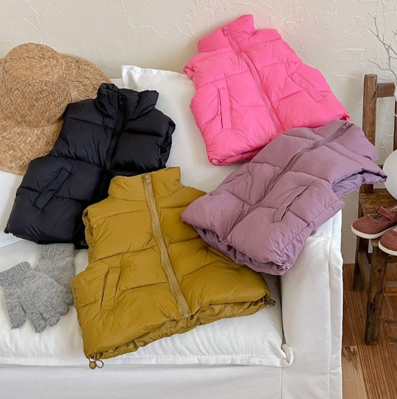Nice Vest for 3-10y. Pink Black