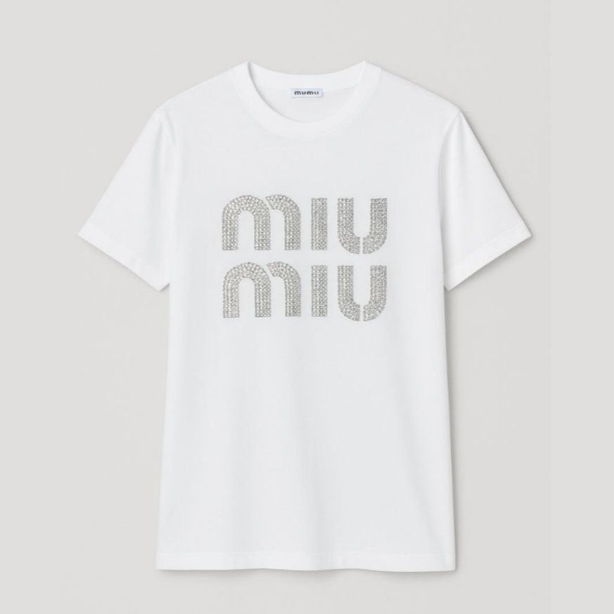Tshirt For Women Miu Miu Design Size S-L