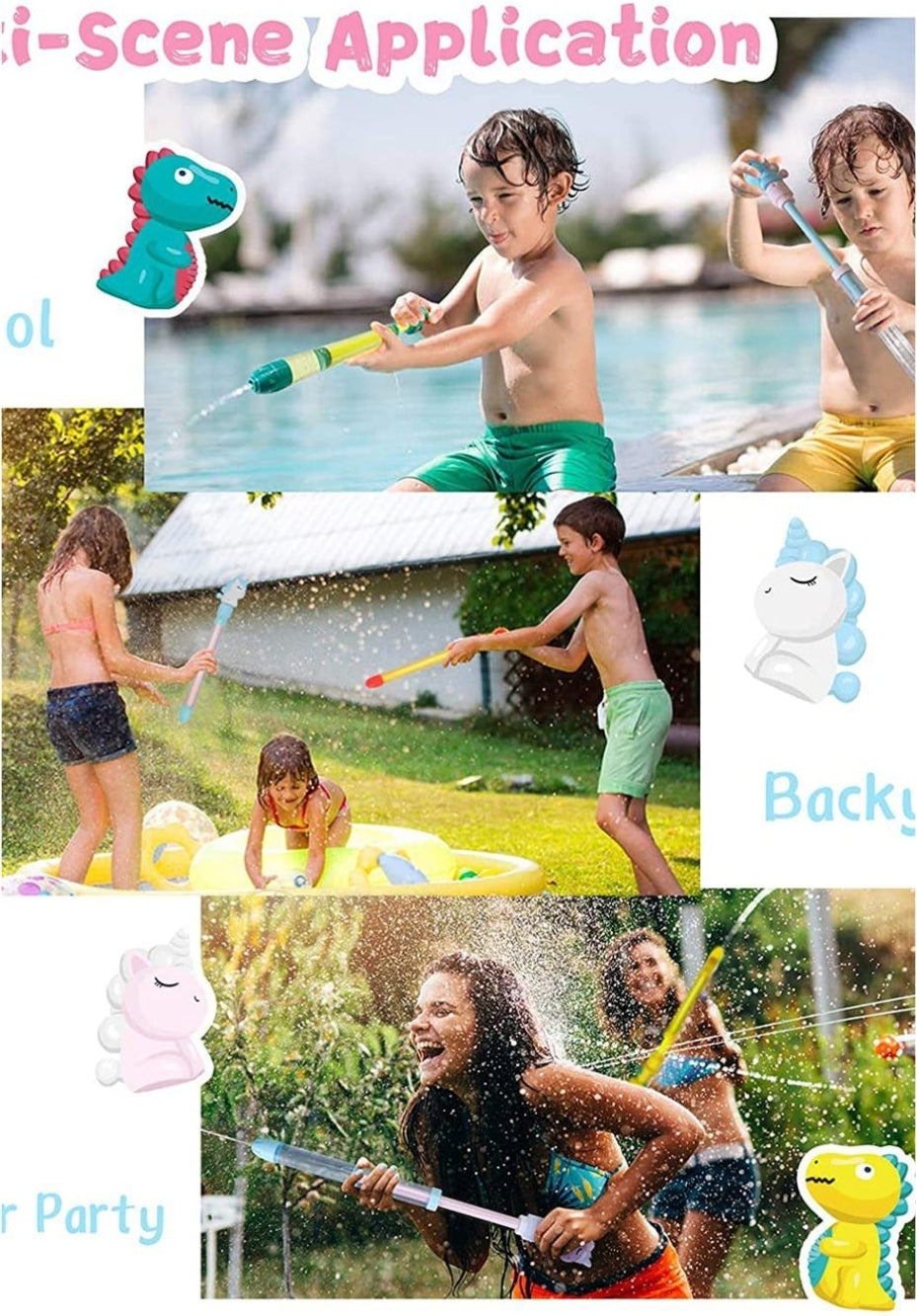 Water Gun Yellow Shark Design Kids Toy