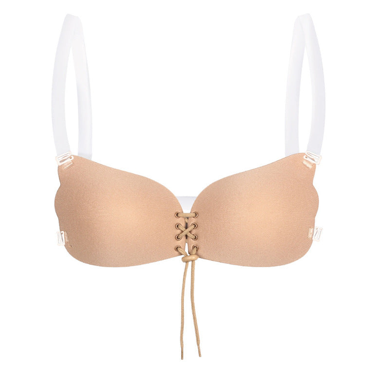Push Up Bra Self-adhesive Silicone Bra Adjust Drawstring