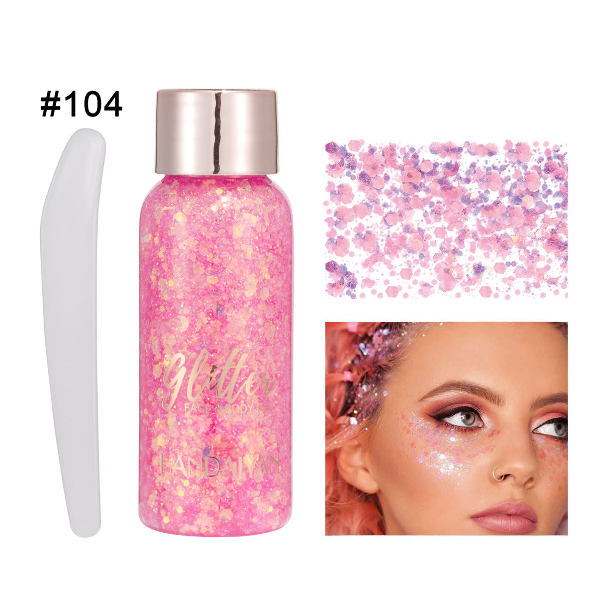 Glitter Makeup HANDAIYAN Gel Face And Body Multi-purpose