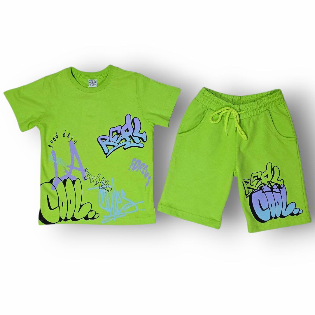 .Outfit For Kids Set Of Tshirt&Short Size 5-6y