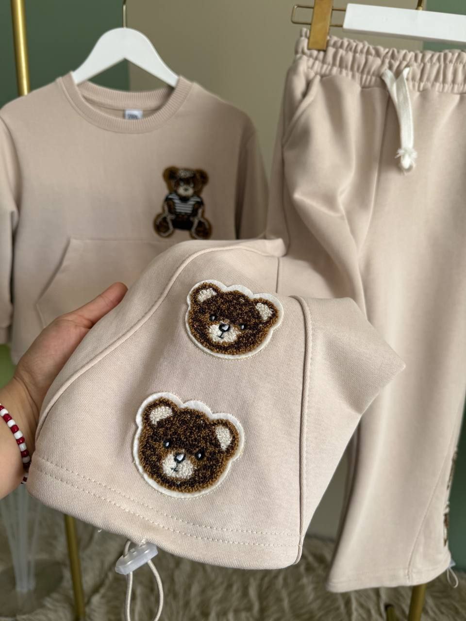 Outfit For Girls Bear Design Size 2-8y