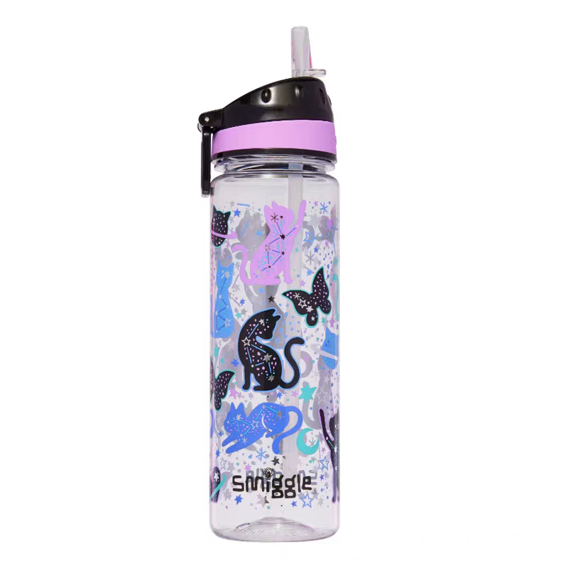Smiggle Black Cat Design 3pcs Backpack 42cm lunch Bag Case