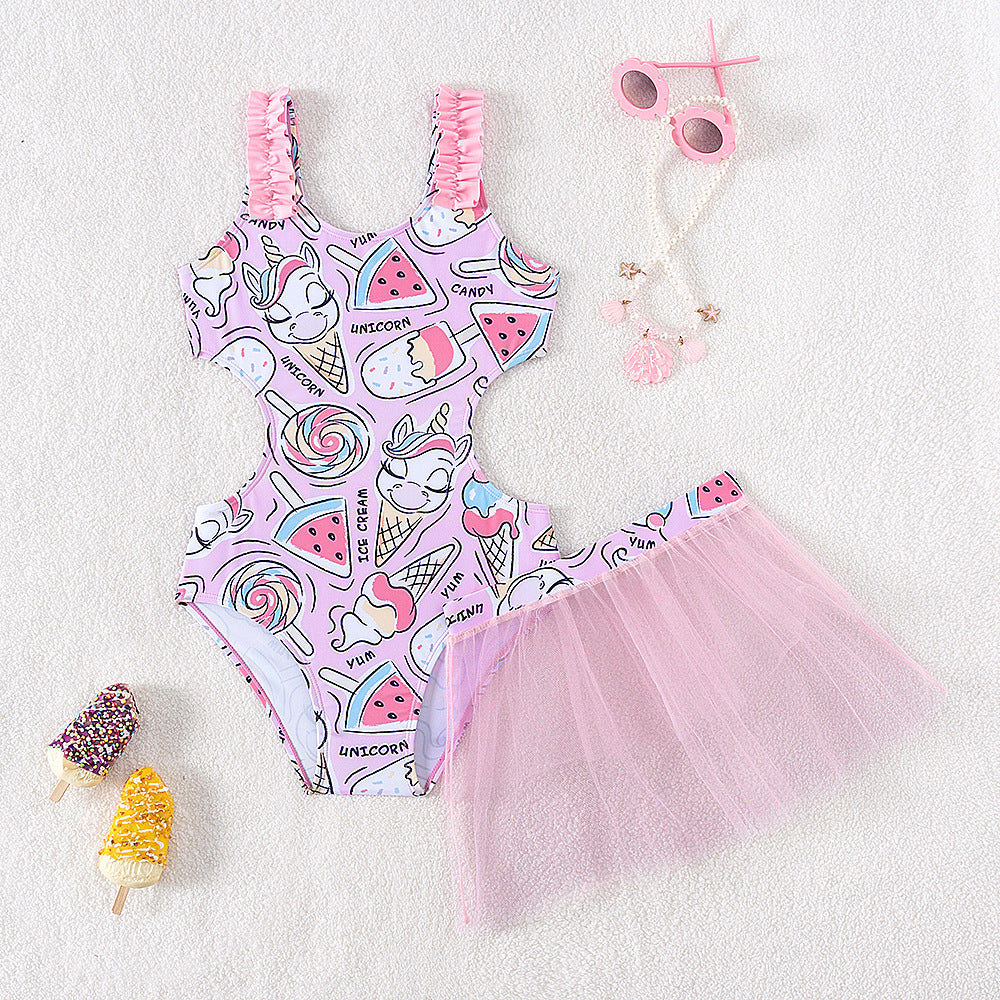Swimsuit Ice-cream design 5-10y