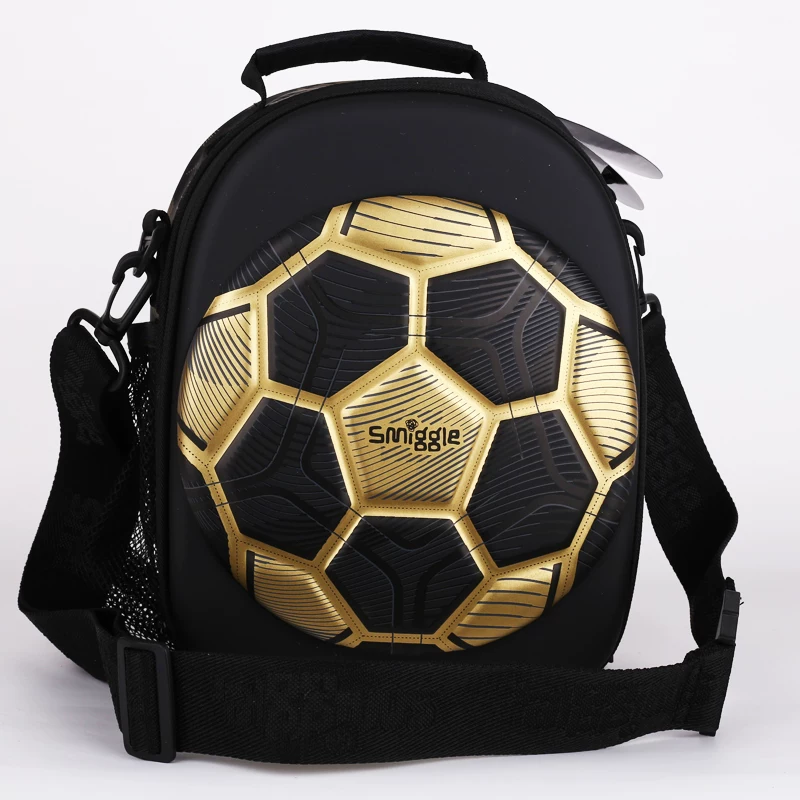 Smiggle Lunch Bag Gold Football Design