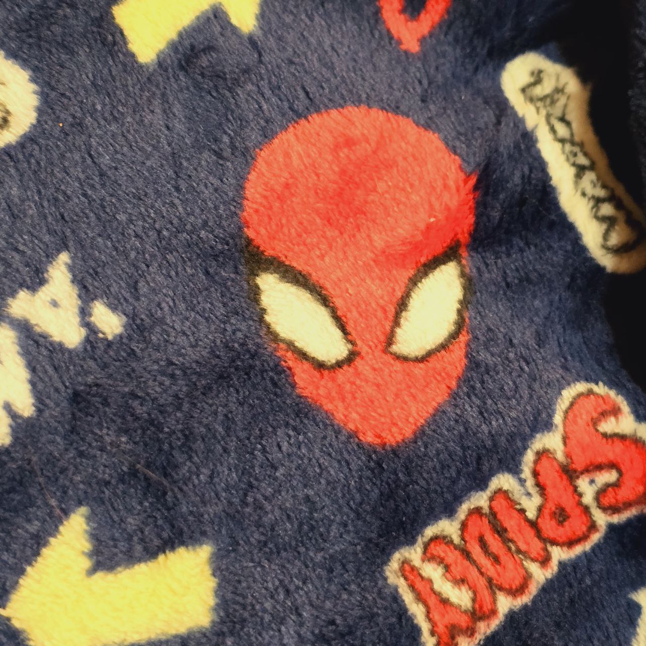 Pyjama Warm Navy Blue Spider Man Design Size 9-16y
