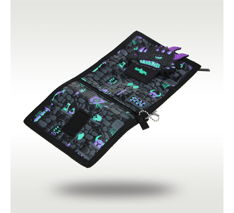 Smiggle Wallet | Black dinosaur