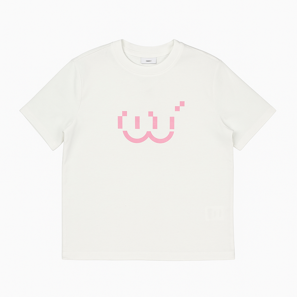 White Cotton Tshirt Oversize For Kids Size 8-14y