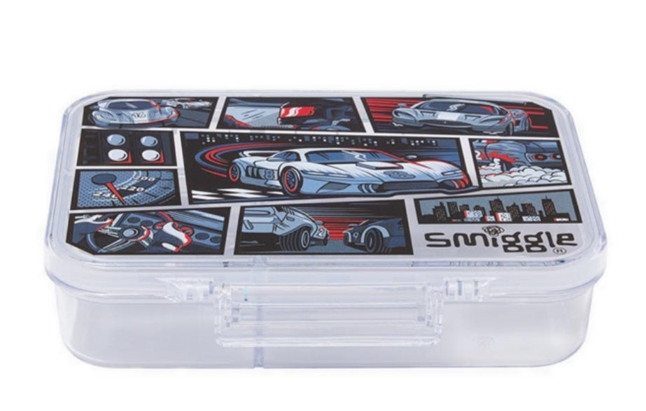 Smiggle Car Design Lunch Box 21x17x6cm