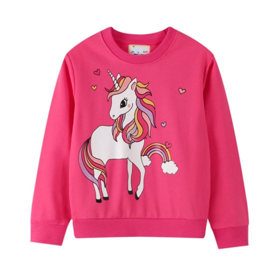 Cotton 100% Sweater Unicorn Design