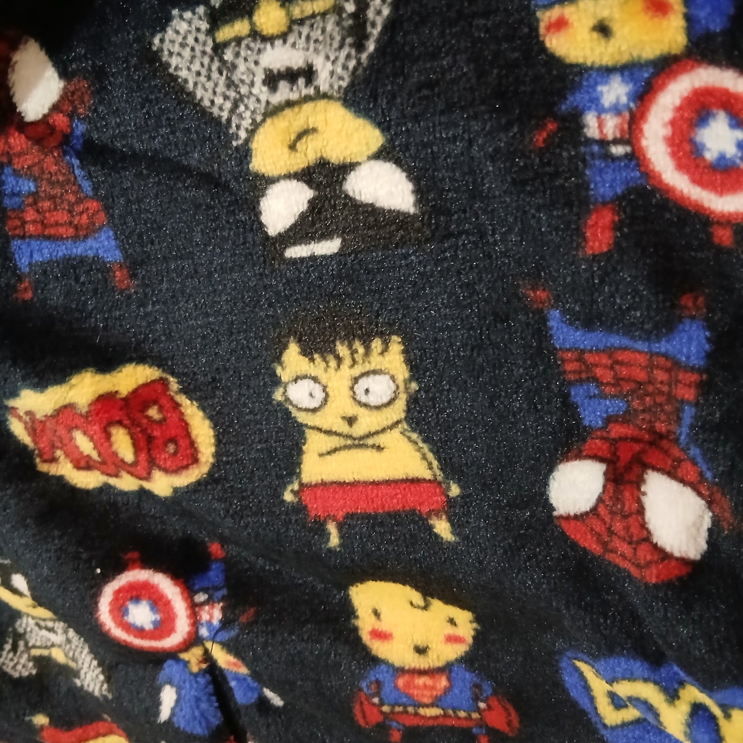Pyjama Warm For Boys Super Heroes Design Size 2y